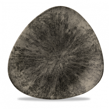 Churchill Stone Quartz Black Lotus bord Ø 25 cm – porseleinen bord voor restaurants