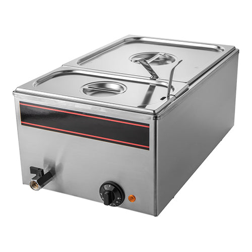 EMGA Bain-marie unit van bovenaf – GN-bak in waterbad voor buffet en catering