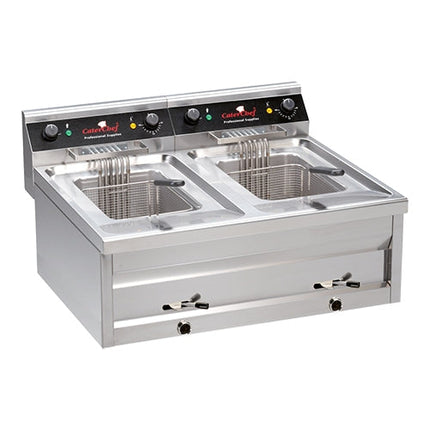 Friteuse 12L + 12L (2*400V)