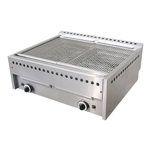 Lava Rock Grill Natural Gas, Stainless Steel