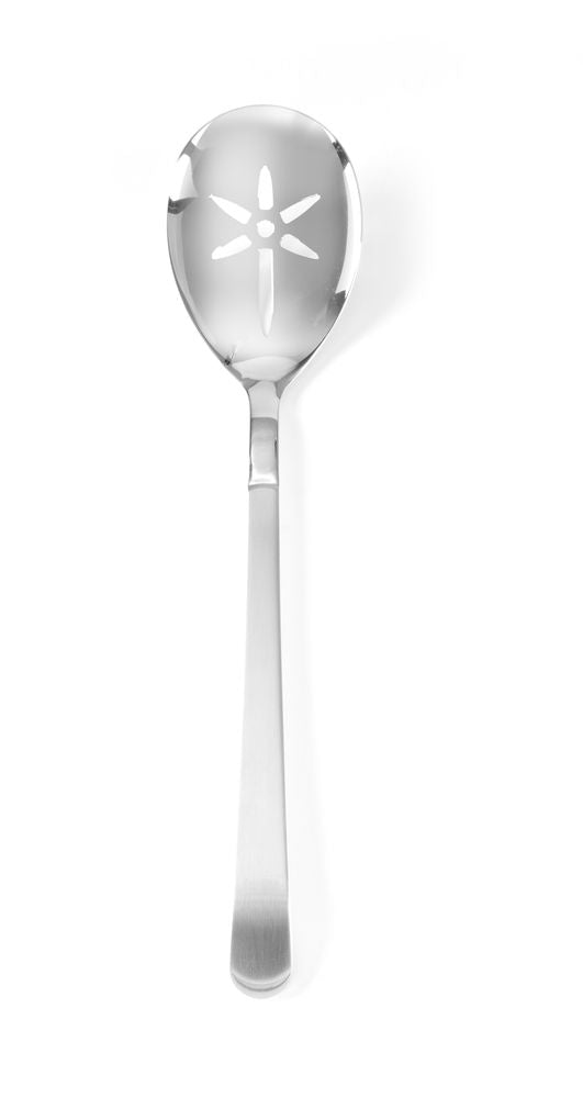 Serveerlepel met sleuven71x321 mm rvs 1/box