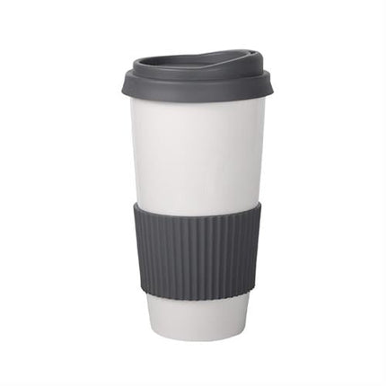 APS mok tumbler met siliconen deksel 600 ml - to-go beker voor koffie