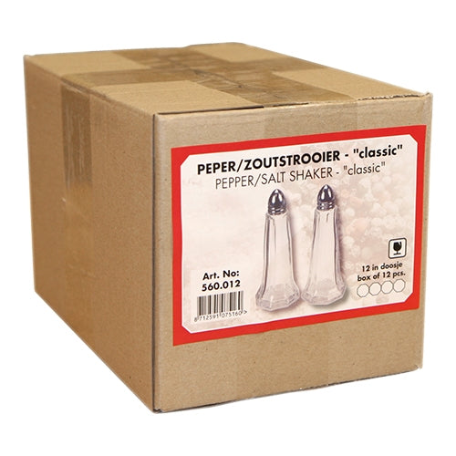 Peper/Zoutstrooiers, H. 12 cm set/12