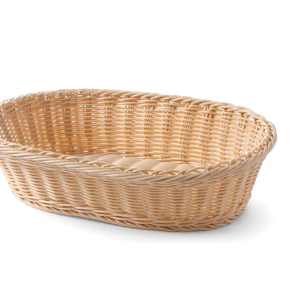Ovale rotan broodmand Hendi – afwasbare kunststof mand voor brood en gebak in het restaurant