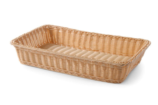 Bread basket GN 1/1/530x320x90 mm adj. PP rattan 1/box