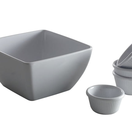 Bakje vierkant melamine190x190x100 mm 1/box