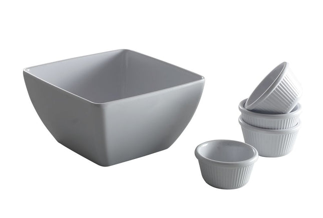 Bakje vierkant melamine190x190x100 mm 1/box