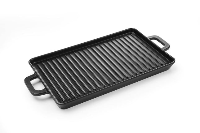 Grillpan zwart melamineLitte Chef 320x162x20 mm 1/box
