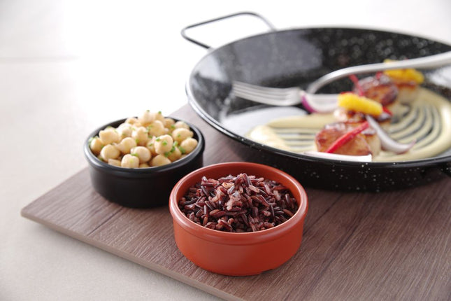 Boter & Saus schaaltje80x80x30 mm zwart melamine 3/box
