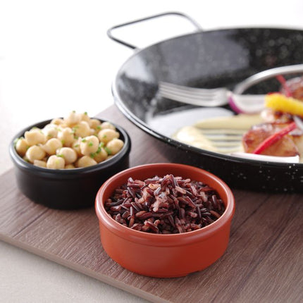 Hendi zwart melamine sausschaaltje – 8x8 cm dipschaaltje voor bar en tafelservies