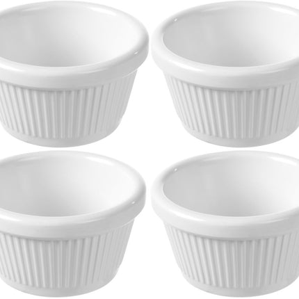 Ramekin ivory 70x70x37 mm melamine 4/box