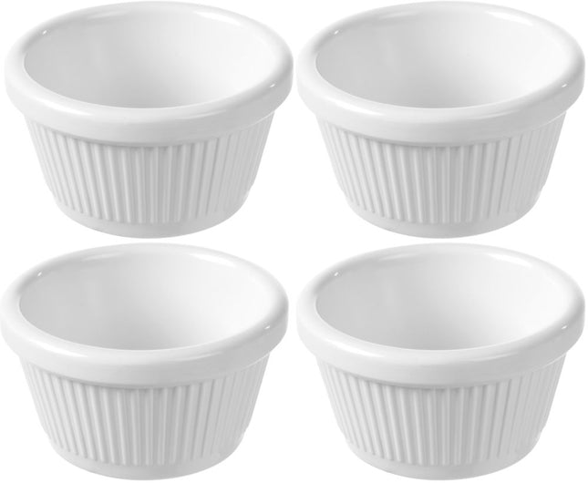 Ramekin ivoor70x70x37 mm melamine 4/box