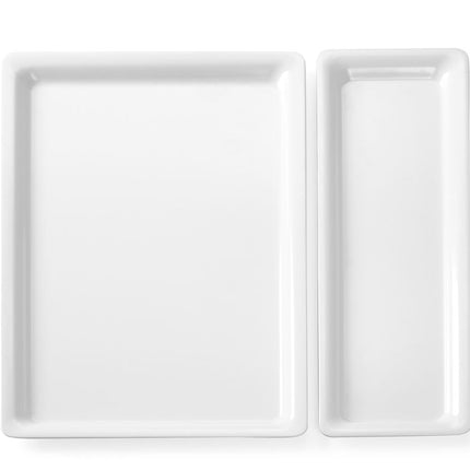 Hendi gastronormtray 2/4 20 mm melamine – GN serveerschaal met slanke rand voor buffet