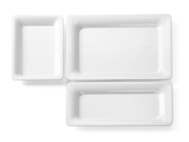 Gastronormtray 1/2 20 mmmet slanke rand melamine 1/box