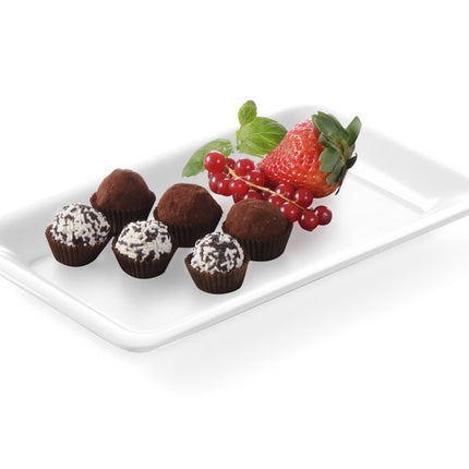 Gastronormtray 1/4 20 mmmet slanke rand melamine 1/box