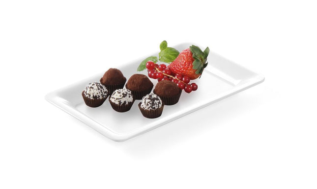 Gastronormtray 1/4 20 mmmet slanke rand melamine 1/box
