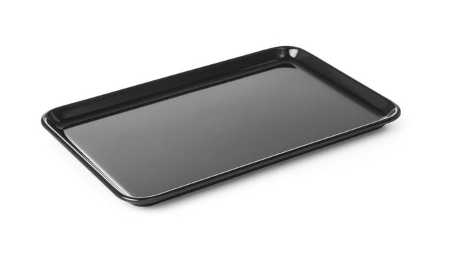 Vitrineplateau 300x150x17 mmzwart melamine Waca 1306 1/box