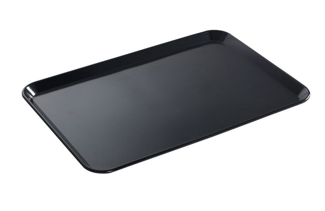 Display tray 350x240x17 mm black melamine Waca 1312 1/box