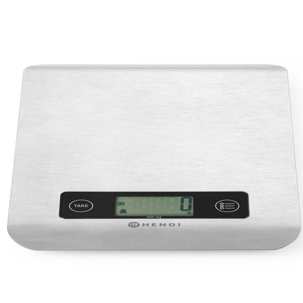 Hendi keukenweegschaal tot 5 kg met 1 gram gradatie – digitale weegschaal voor keuken en bakkerij