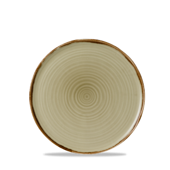 Dudson Harvest Linen organisch plat coupebord 31,8 cm – linnen porseleinen bord voor restaurants
