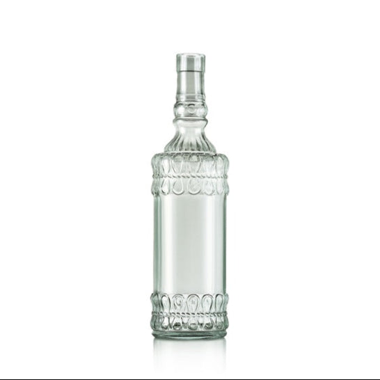 APS fles Barocca 700 ml groen glas - karaffles voor water en olie