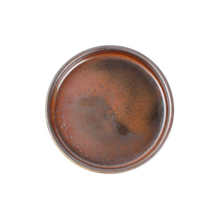 F2D | Plat bord 13,5xH3cm dark brown Escura 12/box