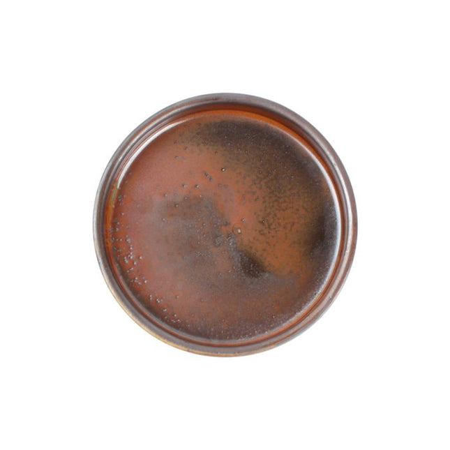 F2D | Plat bord 13,5xH3cm dark brown Escura 12/box