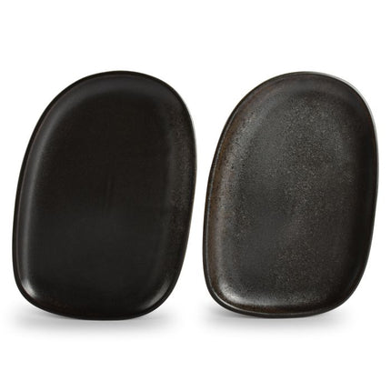 F2D | Flat plate 33x23cm black Ceres 3/Box
