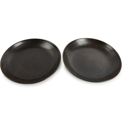 F2D | Deep plate 24.5xH4cm black Ceres 3/Box