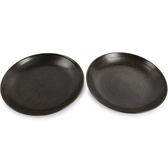 F2D | Deep plate 24.5xH4cm black Ceres 3/Box