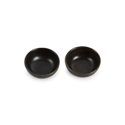 F2D | Bowl 9.5xH3.5/4.5cm black Ceres 6/Box