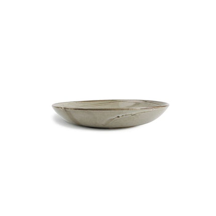 F2D | Diep bord 24,5xH4cm grey Ceres 3/Box