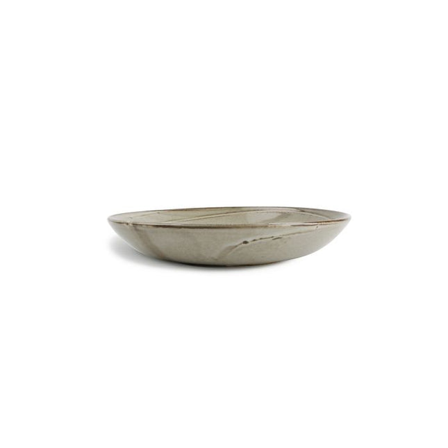 F2D | Diep bord 24,5xH4cm grey Ceres 3/Box
