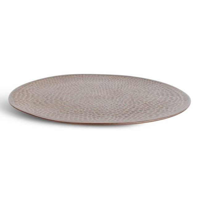 F2D | Plat bord 27cm gehamerd copper Brass 4/box