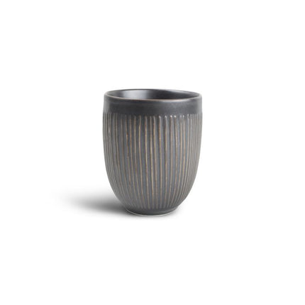 F2D | Beker 35cl gestreept silver Brass 4/box