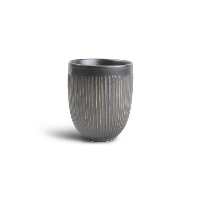 F2D | Beker 35cl gestreept silver Brass 4/box