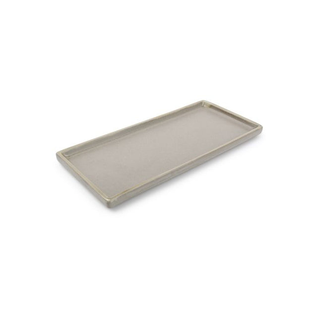 F2D | Serveerschaal 22x10xH1,5cm brown Structo 4/box