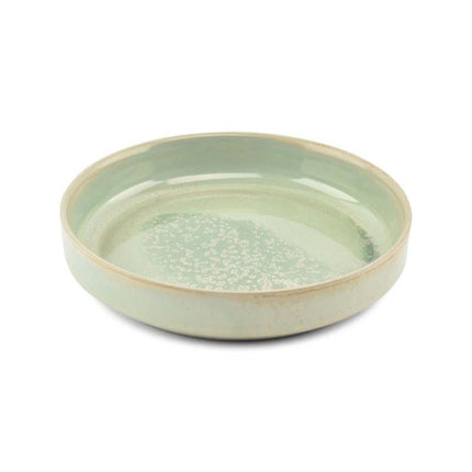 F2D | Diep bord 22xH4,5cm turquoise Structo 4/box
