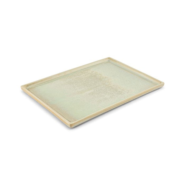 F2D | Serveerschaal 28,5x20xH1,5cm turquoise Structo 4/box