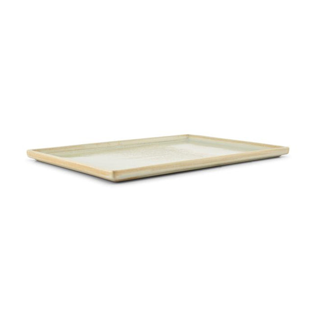 F2D | Serveerschaal 28,5x20xH1,5cm turquoise Structo 4/box