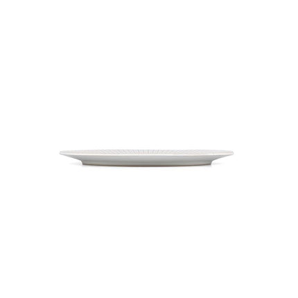 F2D | Plat bord 27,5cm gestreept white Brass 4/box