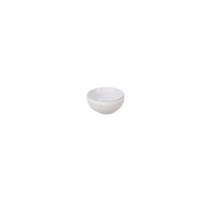 F2D | Kom 8,5xH4cm gestreept white Brass 4/box