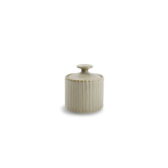 F2D | Suikerpot 6,5xH7,5cm sage green Aurora 4/box