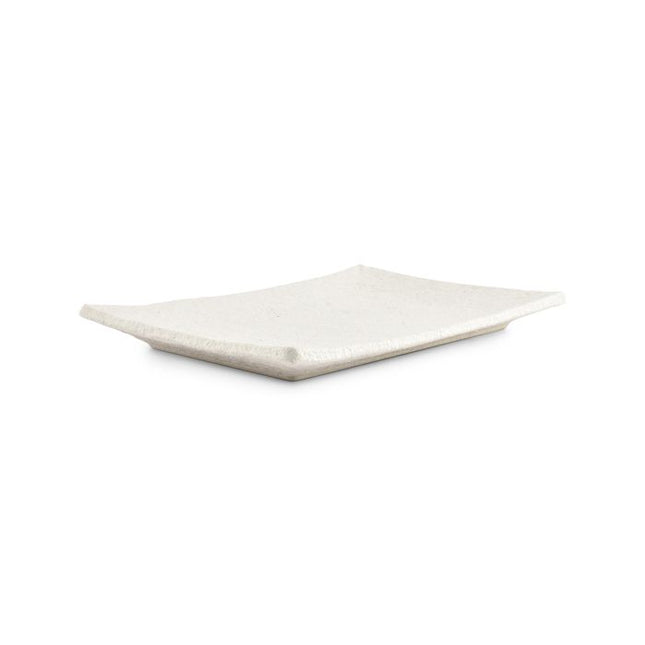 F2D | Serveerschaal 31x21xH3cm chalk white Calca 4/box