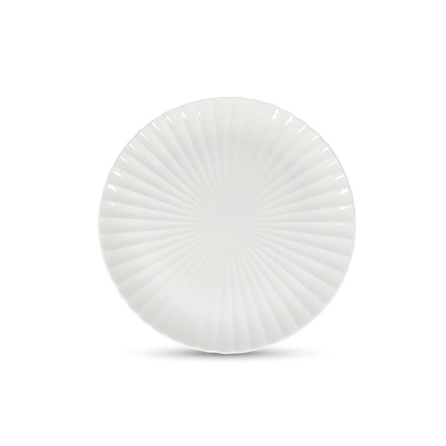 F2D | Plat bord 25cm white Bloom 4/box