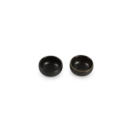 F2D | Bowl 5xH2.5cm black Ceres 12/Box