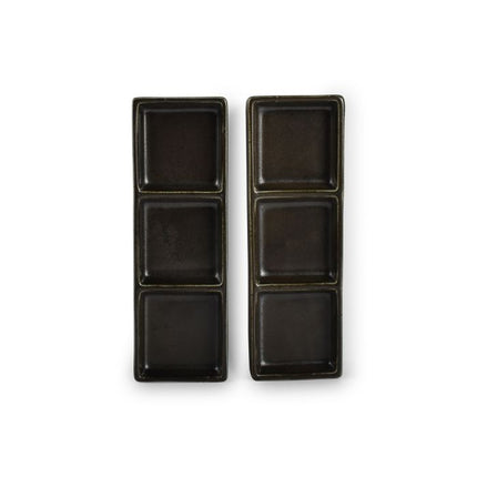 F2D | Serving dish 24x8cm black Ceres 4/Box