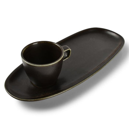 F2D | Dish 35x15cm universal black Ceres 6/Box