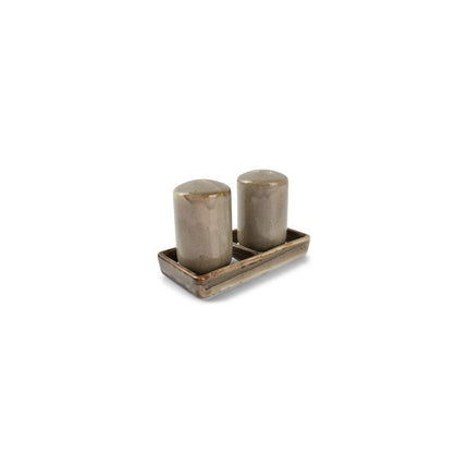 F2D | Peperstrooier 4xH7cm grey Ceres 6/Box