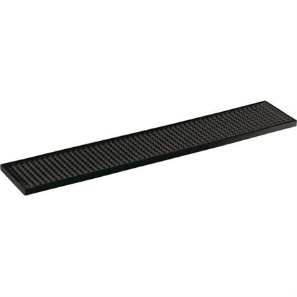 APS barmat zwart 53 x 10 cm - antislip mat voor glazen in de cocktailbar